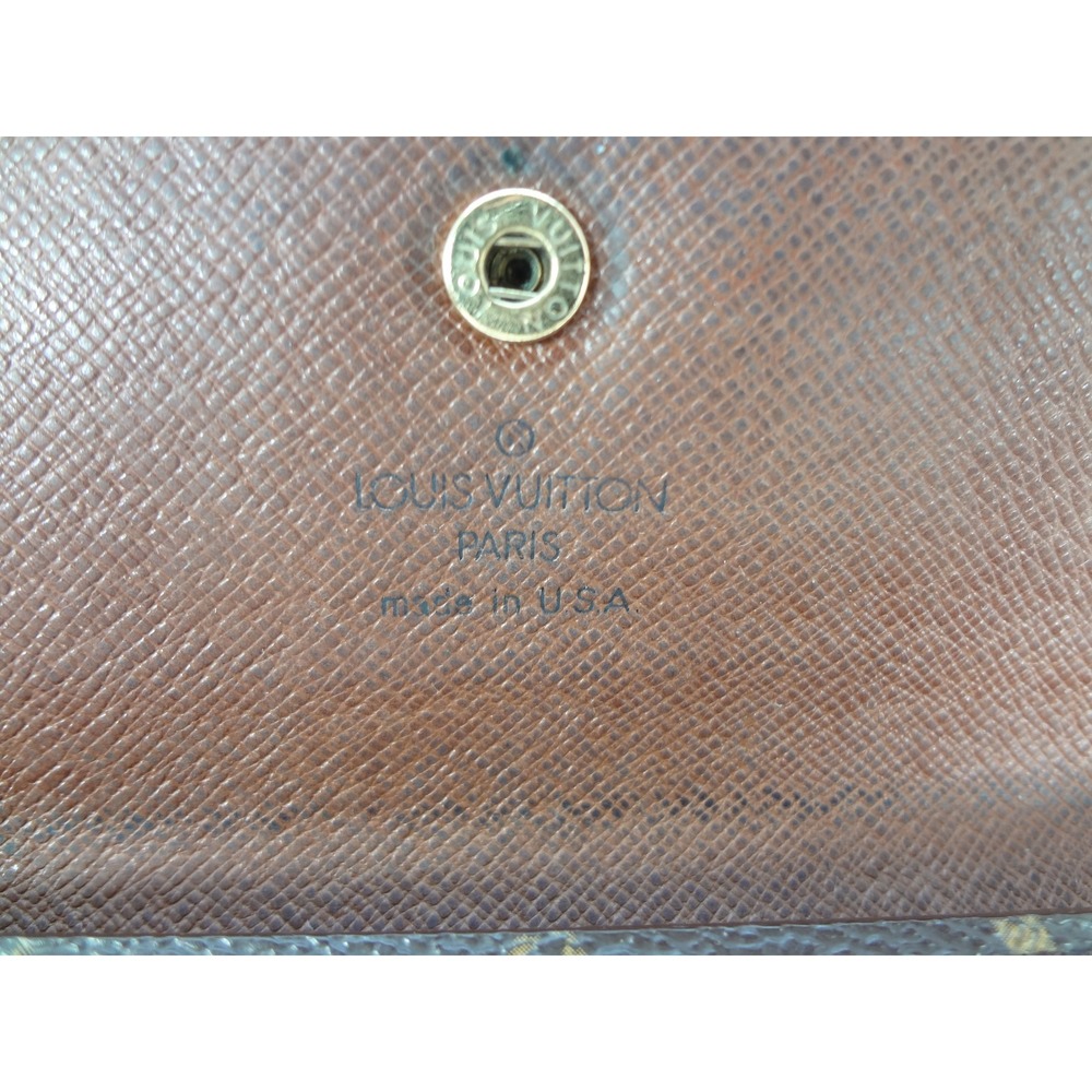 Rare Louis Vuitton Monogram Malletier Canvas‎ and Leather Long Bifold Wallet - Picture 10 of 13